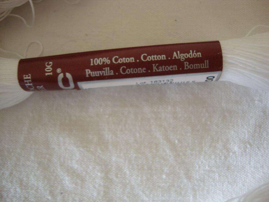 12 Molhos de Fio Branco para bordar, GMC (Novos)