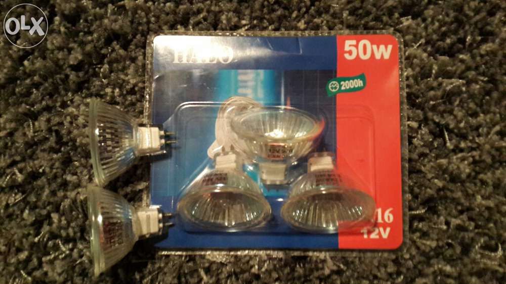 Conjunto 5 lâmpadas GU 5.3 de 50w Novas