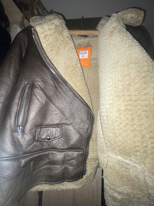 Кожанка  Xl колір коричневий