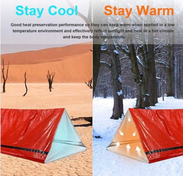 Awaryjny  Śpiwór Ratunkowy BIVI Koc Awaryjny Worek Survival + Gwizdek