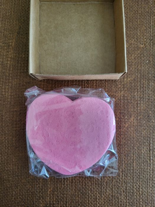 Esponjas Faciais Coração / Rosa (20 Unid)