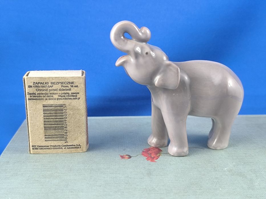 Słoń słoniątko Bing&Grondahl Kopenhaga #porcelana #ozdoba