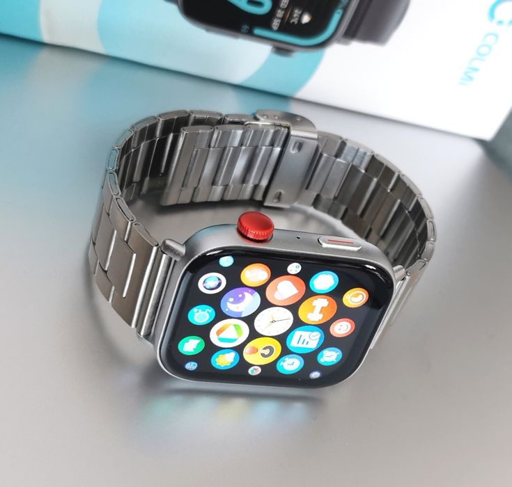 Nowy smartwatch z funkcją rozmowy Pomiar Sport Puls Kroki Sen PL menu