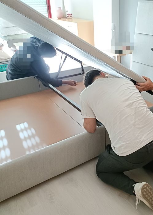 Sommier 160x200cm tecido