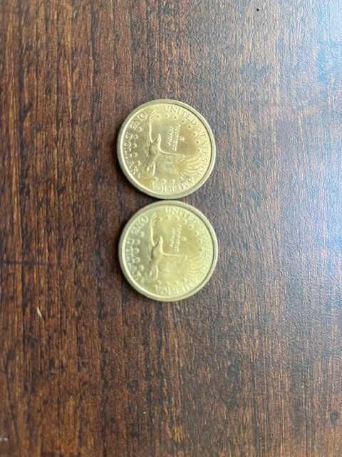 dwie amerykańskie monety