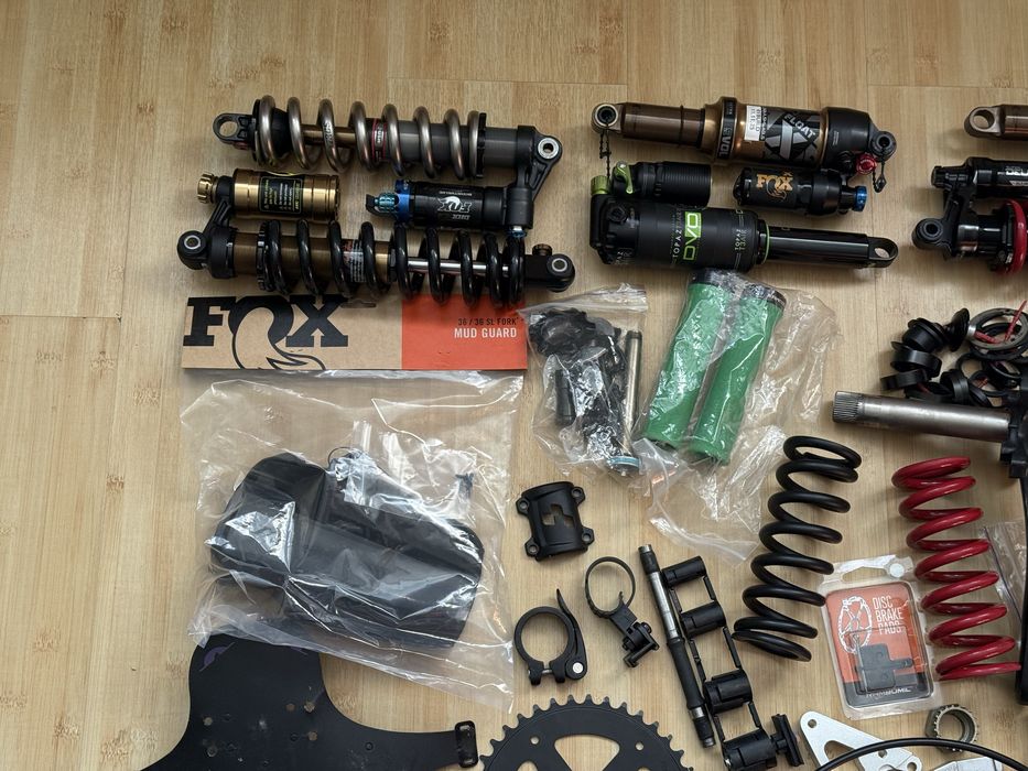 Шатун аморт оливка гальма hope sur ron sram fox rockshox гріпси