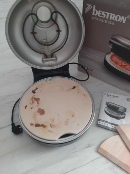 Piec do pizzy Bestron Viva Italia APZ500 satynowy 1500 W