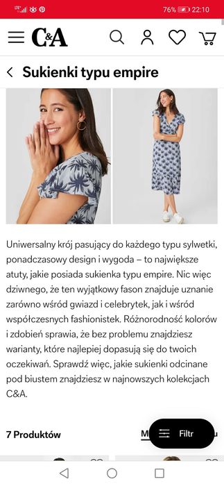 Sukienka Yessica C&A 40/42