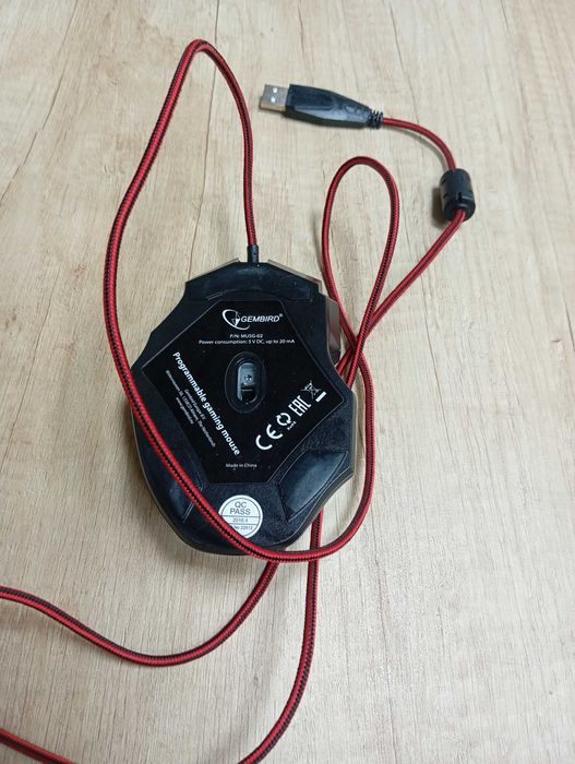 Игровая мышь, Gembird MUSG-02 USB Black