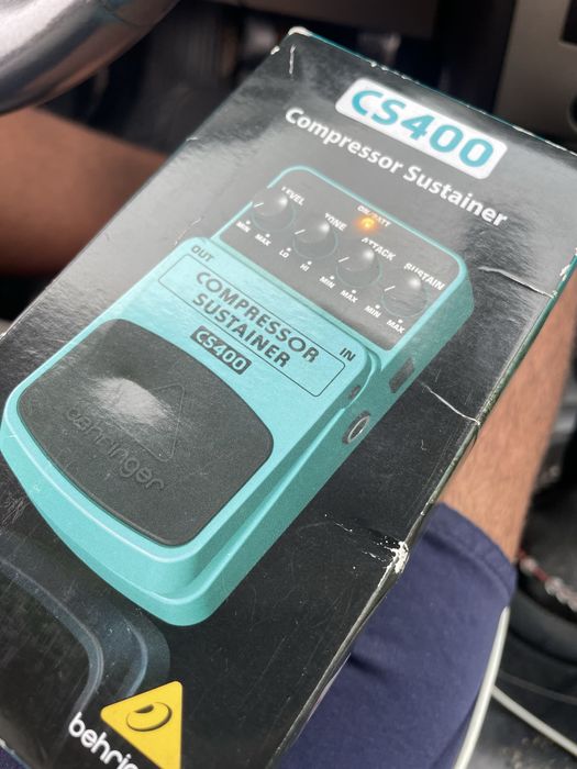 Compressor sustainer pedal de efeitos cs400 behringer64750630009345121