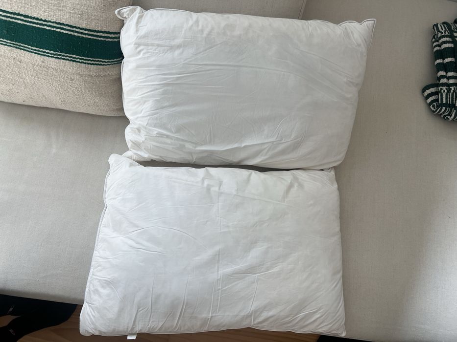 Almofadas de penas Zara Home - novas