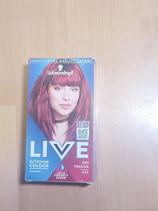 LIVE farba do włosów red passion 043