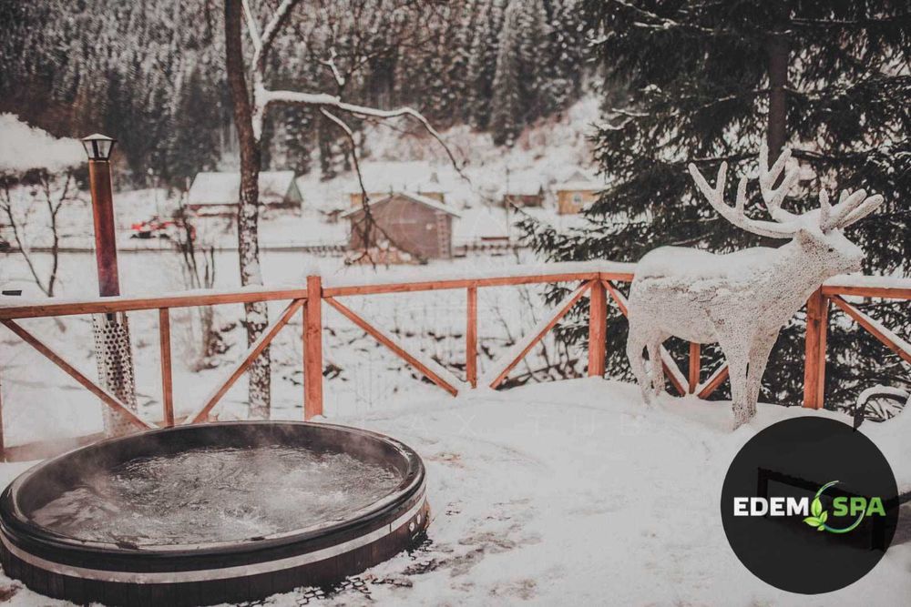 Spa-купіль, Спа на дровах, Чан з джакузі, Карпатський чан Офуро Купель