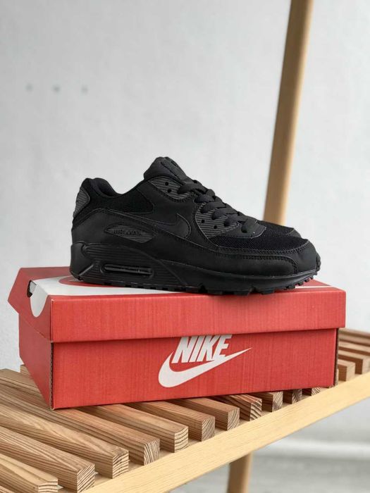 Мужские кроссовки Nike Air Max 90 "Black" Premium. Размеры 40-45