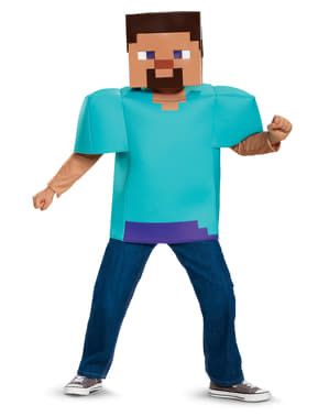 Fato Steve Minecraft menino