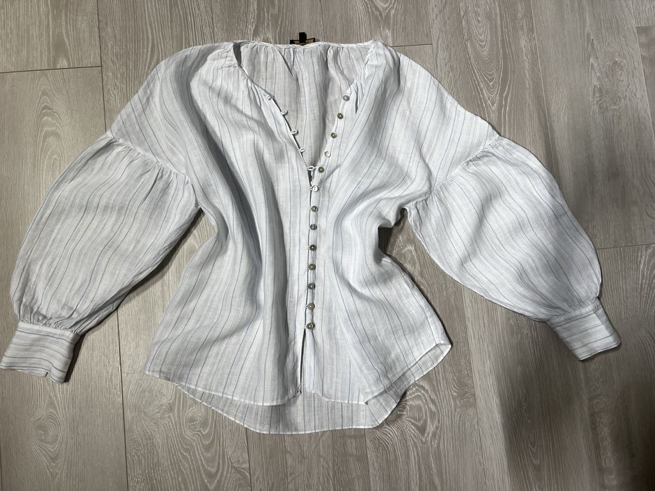 Сорочка  льон Massimo Dutti