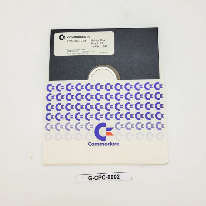 GW BASIC 3.21 Utilities Disk Commodore PC