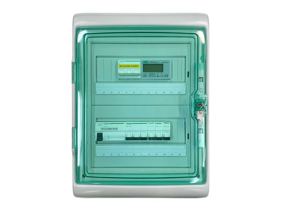 Rozdzielnica natynkowa, hermetyczna z licznikiem Schneider Electric