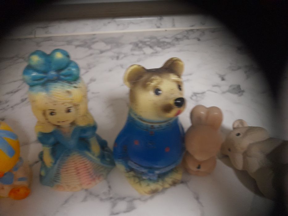 Резиновые игрушки времен ссср.