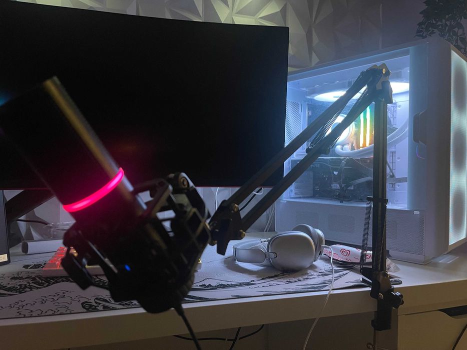 Microfone Gamer + Braço Articulado | Excelente Estado