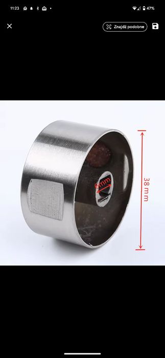 Pokrętło do piekarnika , okapu, kuchenki 38mm mocowanie 6mm stop cynku
