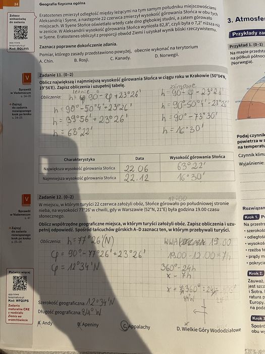 Zbiór zadań maturalnych geografia