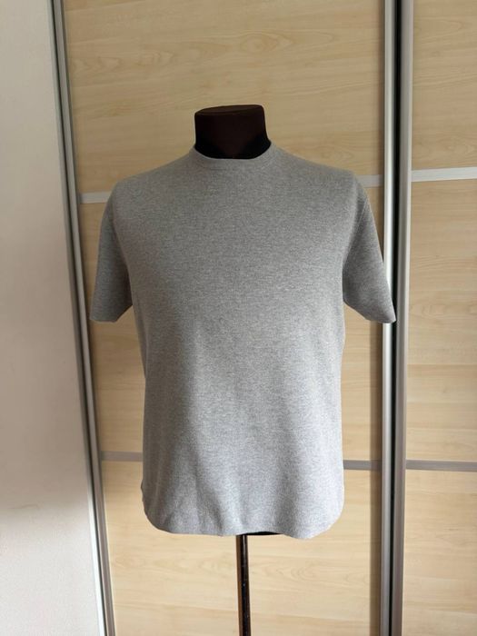 MaxMara Studio мужская серая трикотажная футболка с коротким рукавом, оригинал