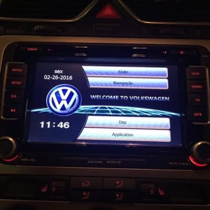 Radio Vw com gps bluethoot sd usb e dvd/cd