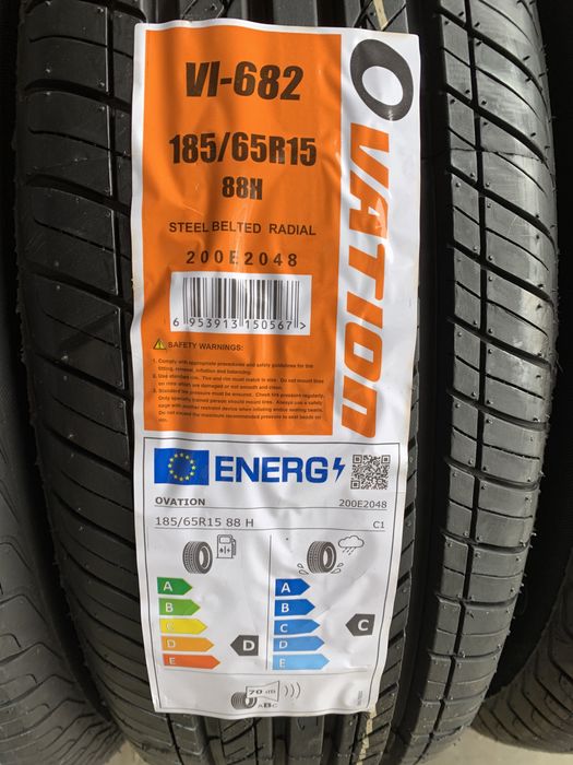 (8шт) нові 185/65R15 Ovation VI-682 (88H) літні шини