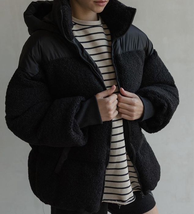 пуховик з хутром Тедді