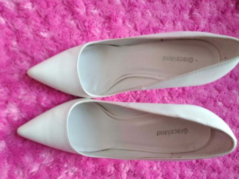 Graceland Daichman szpilki białe 36 ślub wesele używane