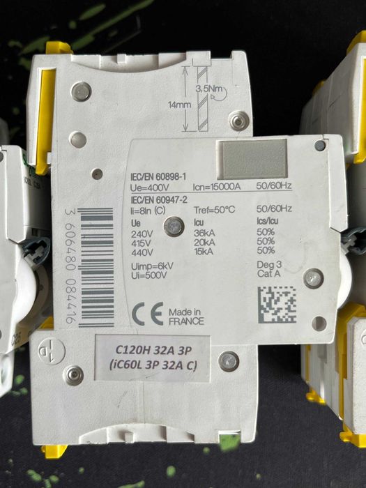 Автоматичний вимикач Schneider Electric iC60L 3P (16, 25, 32, 40) А