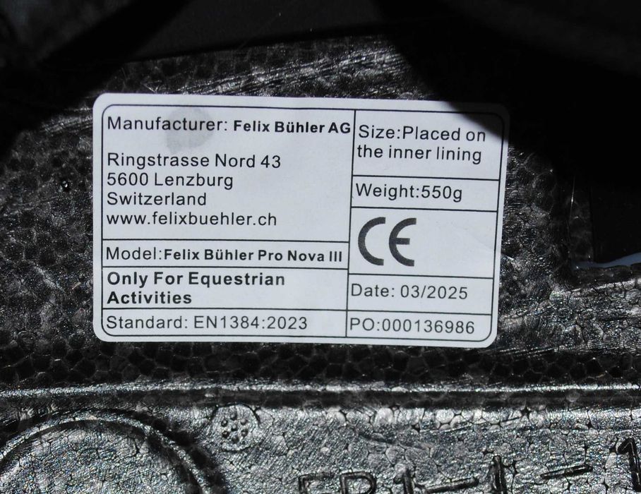 Kask jeździecki Felix Bühler ProNova III Brilliant M/L
