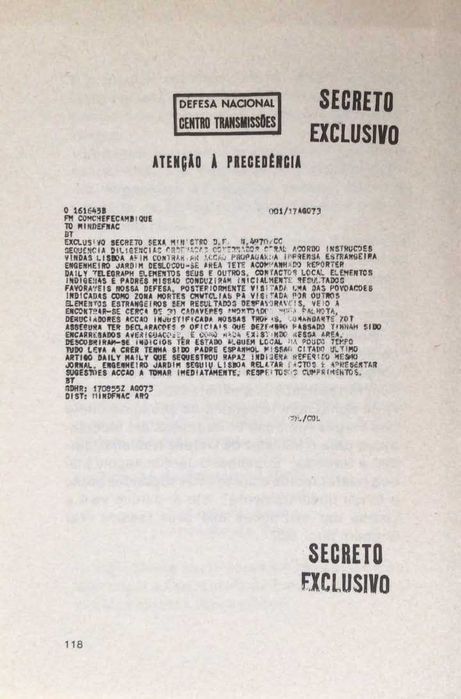 MASSACRES NA GUERRA COLONIAL - Tete, Lisboa 1976