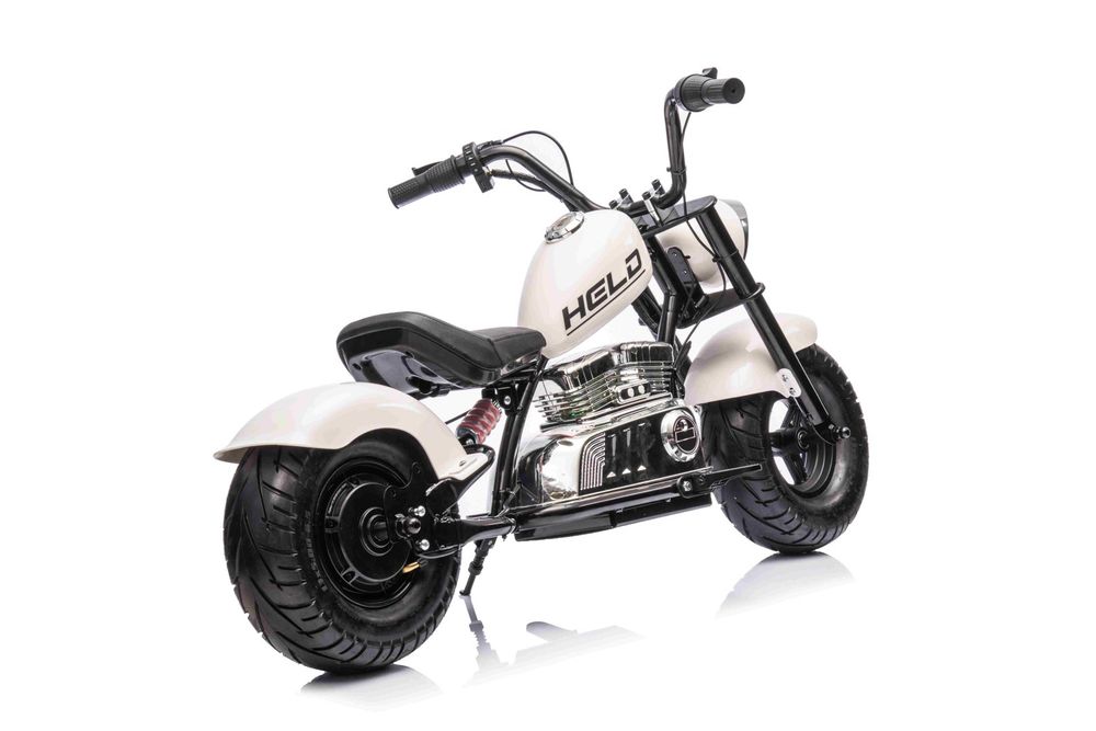 350W 36v POM KOŁA Motor na akumulator Motorek Chopper Warrior Biały
