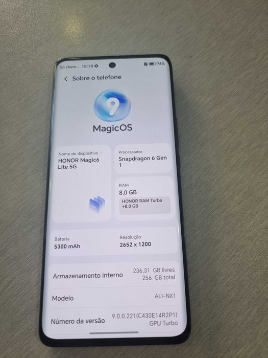 Honor Magic 6 lite 5G 8GB/256GB