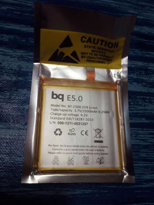 Bateria bq e5 hd