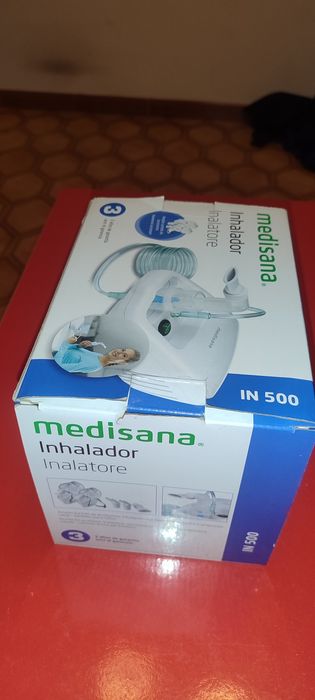 Inalador Medisana IN 500 com acessórios para crianças e adultos