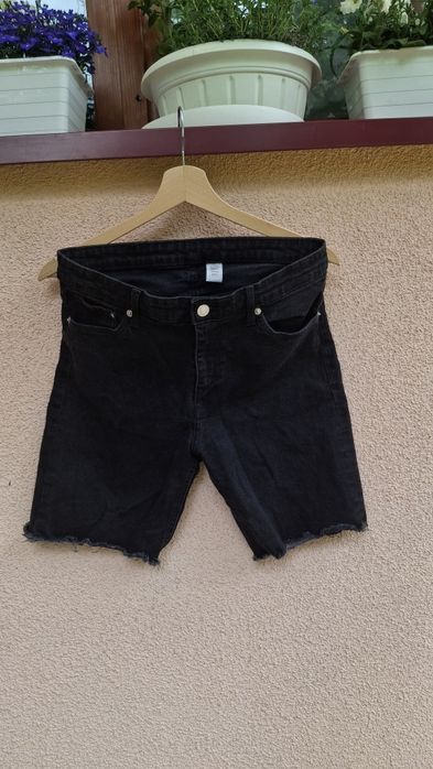 Czarne szorty dżinsowe rozmiar L H&M