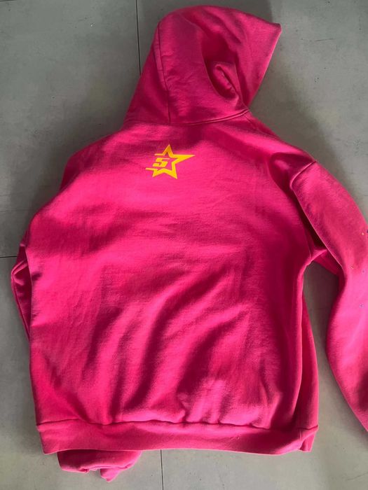 sp5der hoodie pink