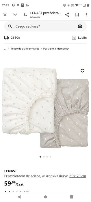 Łóżeczko ikea białe