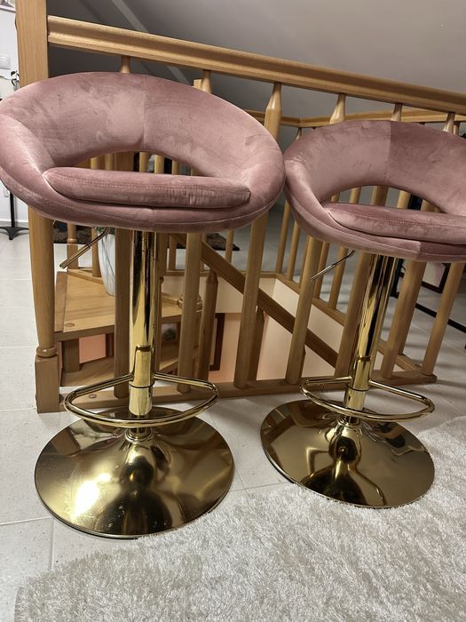 2 cadeiras altas veludo