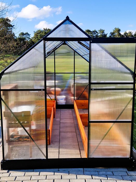 PROMOCJA Szklarnia ogrodowa 5,89 M2 aluminiowa darmowa dostawa