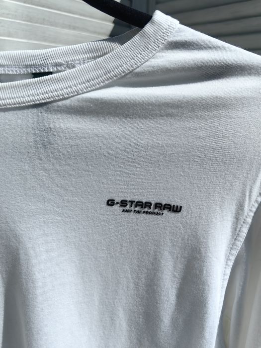 Longsleeve G-Star Raw, biały,  S, stan dobry.