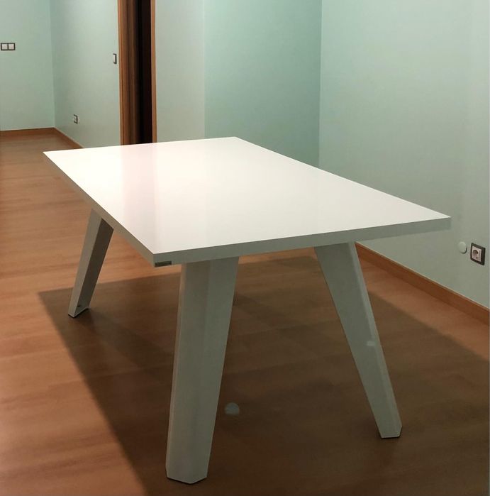 Mesa jantar 6pax branca lacada