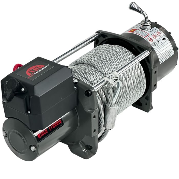 Лебідка автомобільна 17000LBS 12 В (7727 кг) на джип, евакуатор, лафет