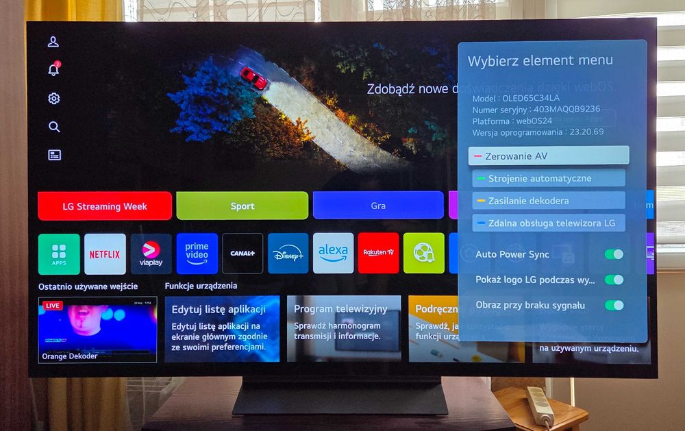 TV LG 65 Oled C3 evo 4K UHD Hdr AI Webos
