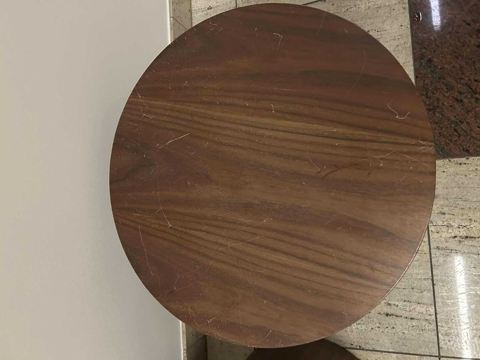 Westwing komplet dwóch stolików kawowych Dan orzech brązowe 2 elementy