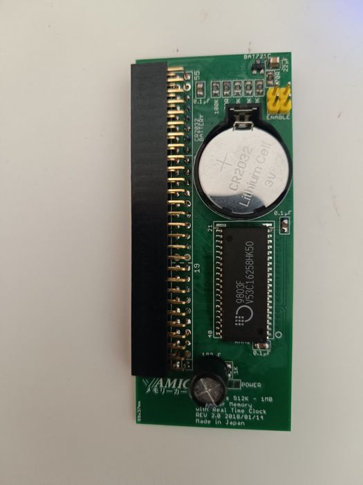 Karta pamięci dla Amiga 500 plus 1mb chip z RTC