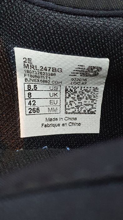Sneakersy nowe męskie czarne New Balance rozmiar 42